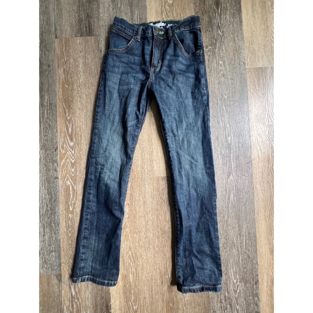 Wrangler Retro Slim Straight Jeans Womens 12 Dark Wash Denim 88BWZBZ